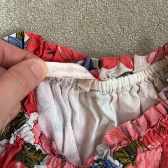 Zimmermann girls pink floral dress, size 2T - Picture 2 of 4